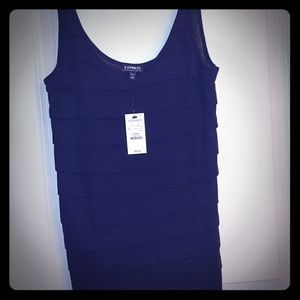 Express black tier tank top
